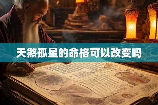天煞孤星的命格可以改变吗