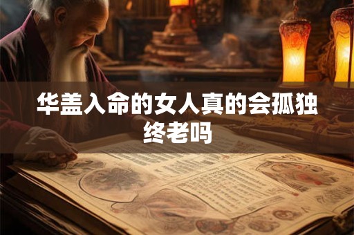 华盖入命的女人真的会孤独终老吗