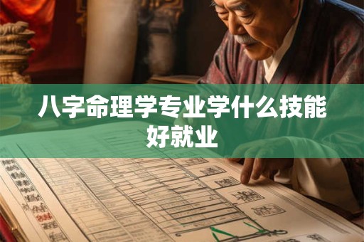 八字命理学专业学什么技能好就业 八字命理学专业学什么技能好就业