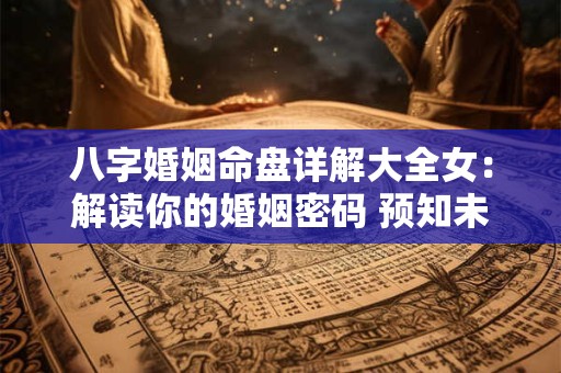 八字婚姻命盘详解大全女：解读你的婚姻密码 预知未来幸福走势