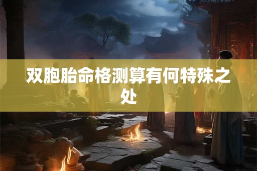 双胞胎命格测算有何特殊之处