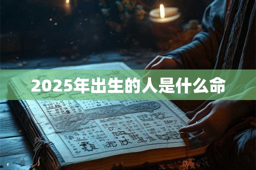2025年出生的人是什么命