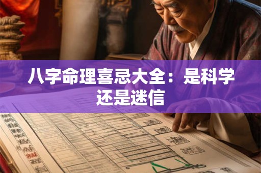 八字命理喜忌大全：是科学还是迷信