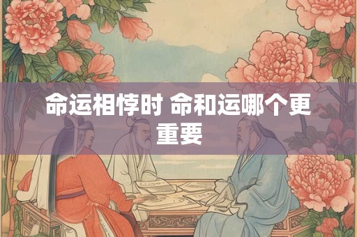 命运相悖时 命和运哪个更重要