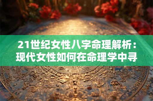 21世纪女性八字命理解析：现代女性如何在命理学中寻找自我发展之路