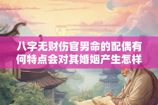 八字无财伤官男命的配偶有何特点会对其婚姻产生怎样的影响