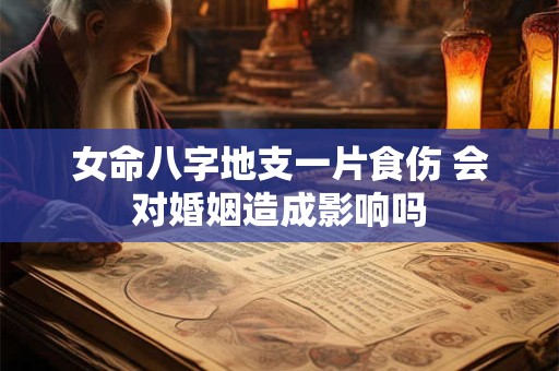 女命八字地支一片食伤 会对婚姻造成影响吗