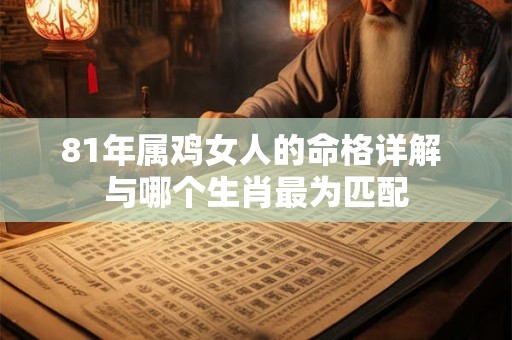 81年属鸡女人的命格详解 与哪个生肖最为匹配