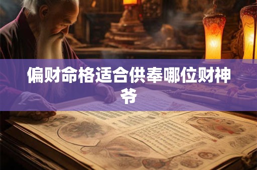 偏财命格适合供奉哪位财神爷