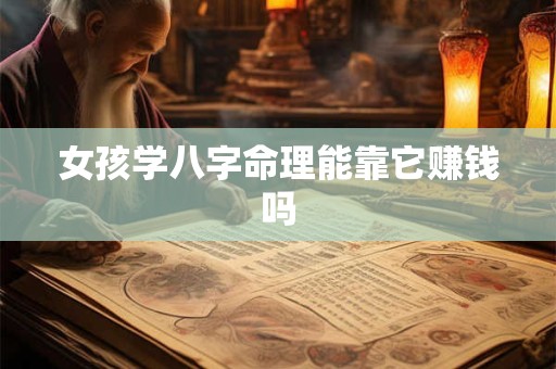 女孩学八字命理能靠它赚钱吗