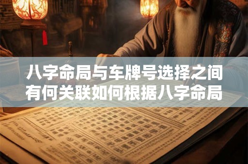 八字命局与车牌号选择之间有何关联如何根据八字命局选车牌号