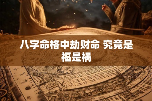 八字命格中劫财命 究竟是福是祸