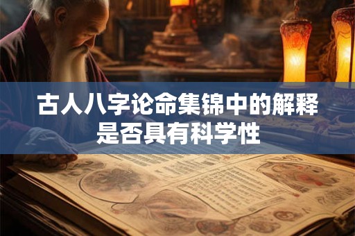 古人八字论命集锦中的解释是否具有科学性