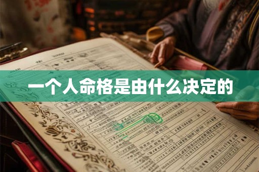 一个人命格是由什么决定的