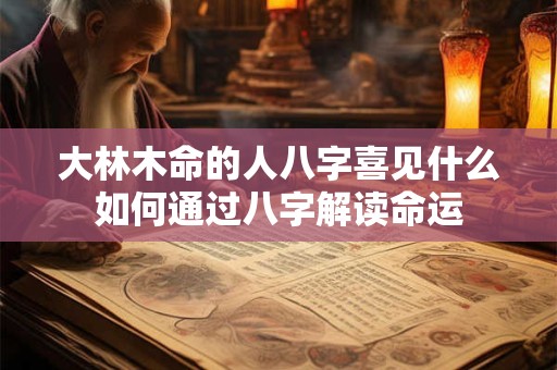 大林木命的人八字喜见什么如何通过八字解读命运