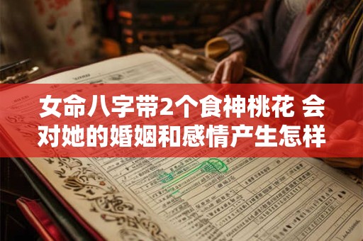 女命八字带2个食神桃花 会对她的婚姻和感情产生怎样的影响呢