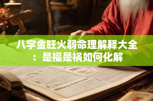 八字金旺火弱命理解释大全：是福是祸如何化解