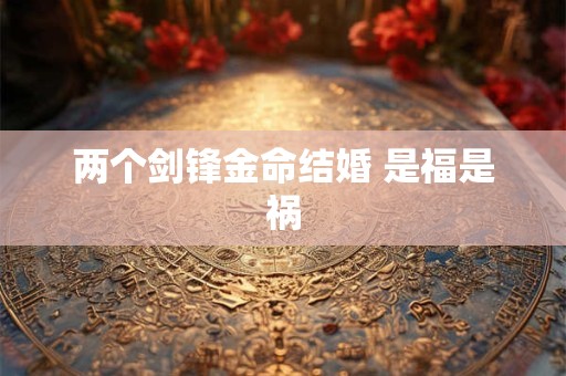 两个剑锋金命结婚 是福是祸