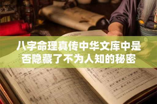 八字命理真传中华文库中是否隐藏了不为人知的秘密