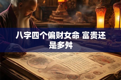 八字四个偏财女命 富贵还是多舛