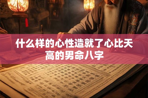 什么样的心性造就了心比天高的男命八字