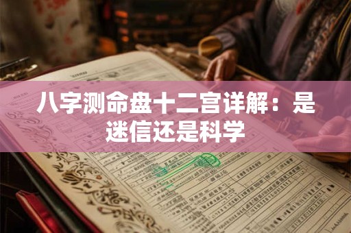 八字测命盘十二宫详解：是迷信还是科学