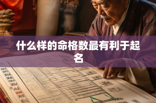 什么样的命格数最有利于起名