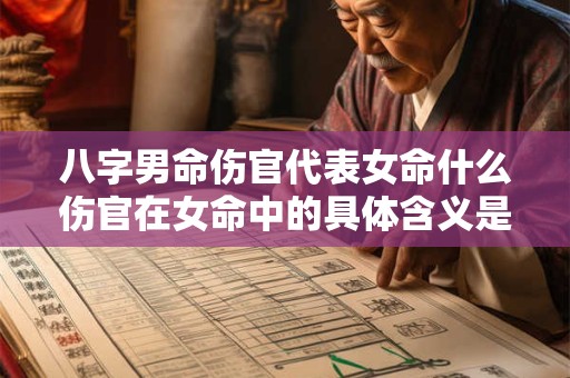 八字男命伤官代表女命什么伤官在女命中的具体含义是什么 八字男命伤官代表女命什么伤官在女命中的具体含义是什么