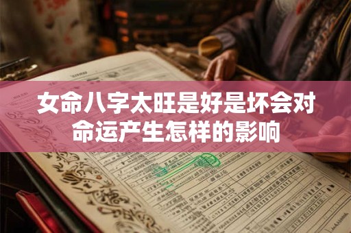 女命八字太旺是好是坏会对命运产生怎样的影响