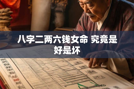 八字二两六钱女命 究竟是好是坏