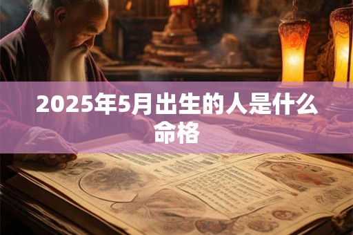 2025年5月出生的人是什么命格