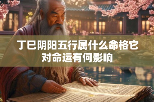 丁巳阴阳五行属什么命格它对命运有何影响