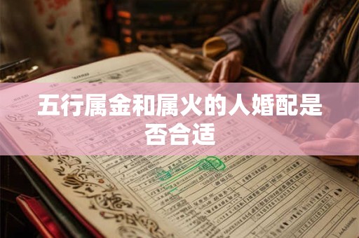 五行属金和属火的人婚配是否合适