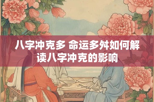 八字冲克多 命运多舛如何解读八字冲克的影响