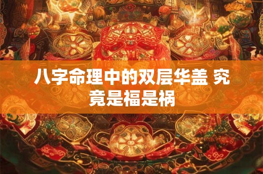 八字命理中的双层华盖 究竟是福是祸