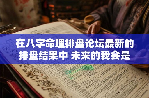 在八字命理排盘论坛最新的排盘结果中 未来的我会是富贵命吗
