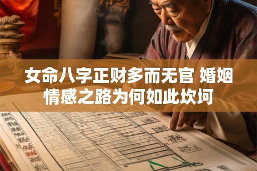 女命八字正财多而无官 婚姻情感之路为何如此坎坷