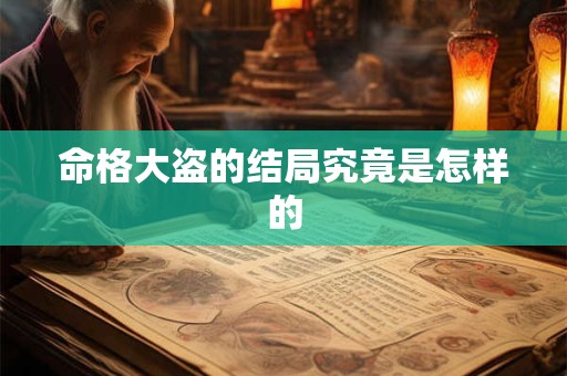 命格大盗的结局究竟是怎样的