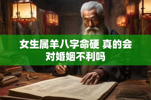 女生属羊八字命硬 真的会对婚姻不利吗