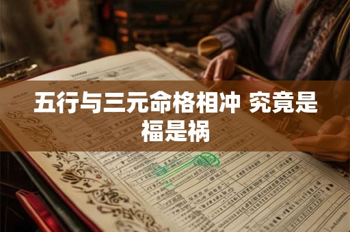 五行与三元命格相冲 究竟是福是祸