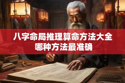 八字命局推理算命方法大全 哪种方法最准确