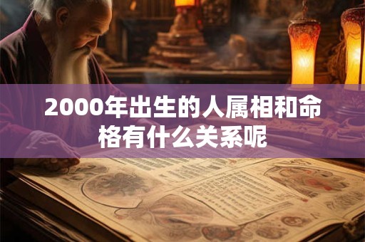 2000年出生的人属相和命格有什么关系呢 2000年出生的人属相和命格有什么关系呢