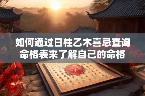 如何通过日柱乙木喜忌查询命格表来了解自己的命格