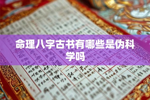 命理八字古书有哪些是伪科学吗
