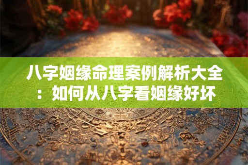八字姻缘命理案例解析大全：如何从八字看姻缘好坏