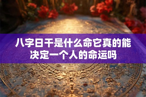 八字日干是什么命它真的能决定一个人的命运吗 八字日干是什么命它真的能决定一个人的命运吗