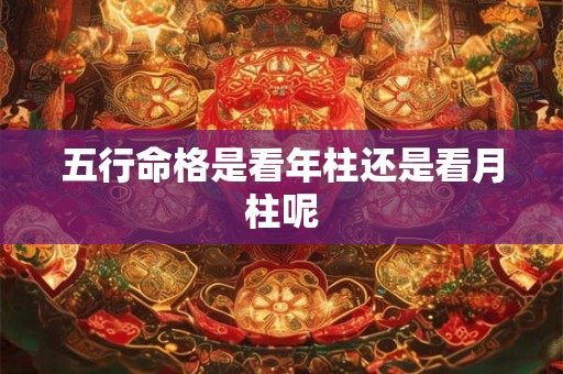 五行命格是看年柱还是看月柱呢