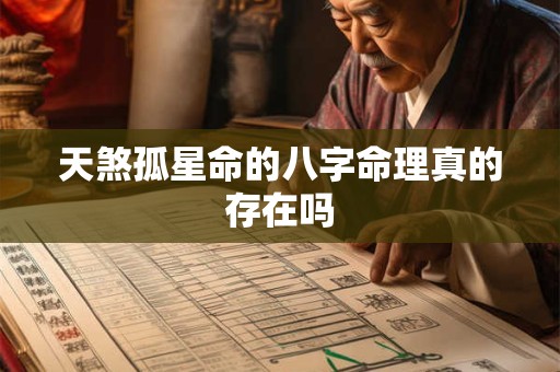 天煞孤星命的八字命理真的存在吗