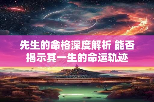 先生的命格深度解析 能否揭示其一生的命运轨迹