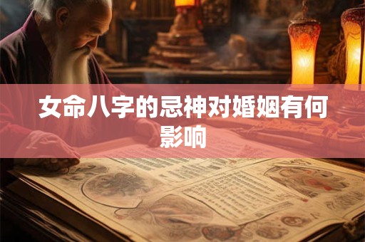 女命八字的忌神对婚姻有何影响